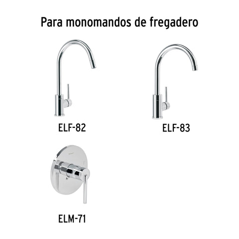 Maneral de palanca p/monomando de fregadero, cromo, ELEMENT | ELMM-06 | 45253