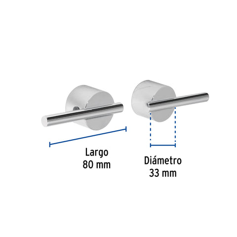 Juego de manerales palanca de pared, lavabo, cromo, ELEMENT | ELMM-07 | 45254
