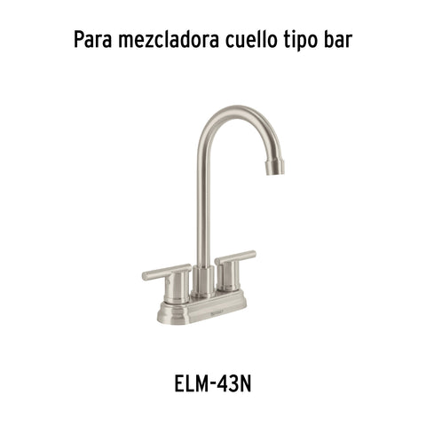 Jgo manerales de palanca p/mezcladora tipo bar,satín ELEMENT | ELMM-02N | 45256