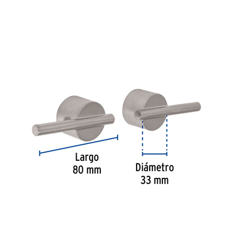 Juego de manerales palanca de pared, lavabo, satín, ELEMENT | ELMM-07N | 45259