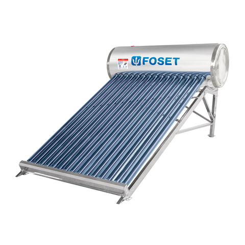 Calentador solar de agua, 15 tubos, 195L, 5 personas, FOSET | CALE-15S | 45272