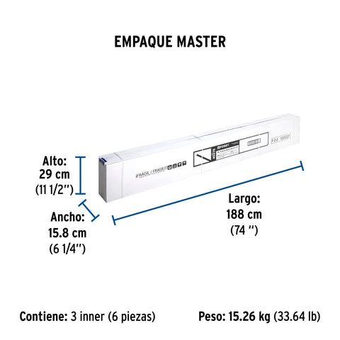 Tubo de repuesto para calentador solar, FOSET | CALE-TUB | 45276
