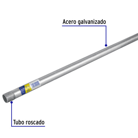 Tubo Conduit 1/2' pared gruesa (1.6 mm), et. amarilla, 3 m | TC-1/2-GA | 45286