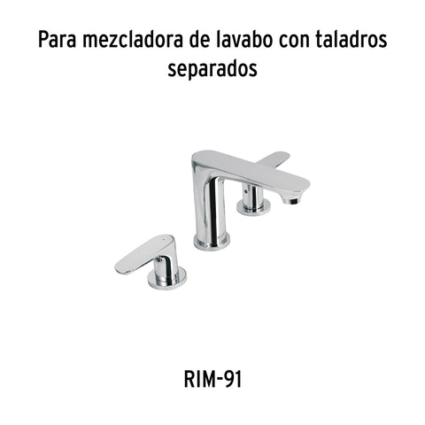 Jgo manerales de palanca p/taladros separados, cromo RIVIERA | RIMM-01 | 45289