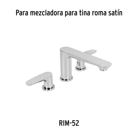 Juego de manerales de palanca para tina, cromo, RIVIERA | RIMM-02 | 45291