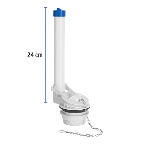 Válvula de descarga 2' para WC de 2 pzas, cadena inox, FOSET | VW-008 | 45306