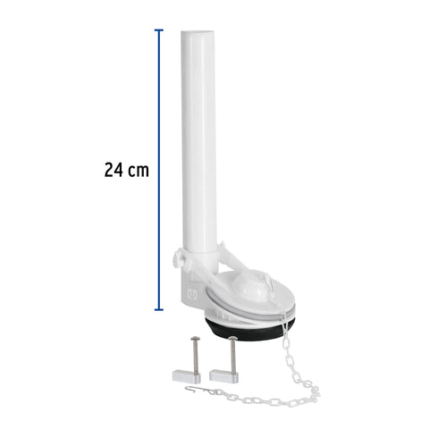 Válvula de descarga 2' para WC de 1 pza, cadena inox, FOSET | VW-009 | 45307