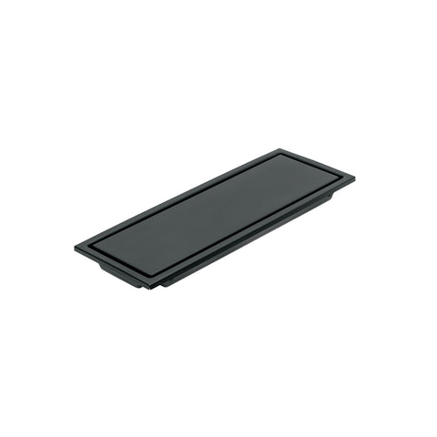 Resumidero rectangular 30x11cm reversible, negro, FOSET AQUA | RS-704M | 45324