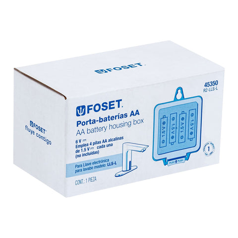 Caja porta pilas para llave de sensor LLS-L, FOSET | R2-LLS-L | 45350