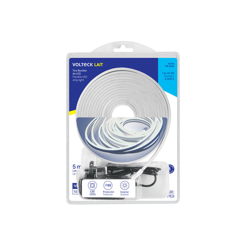 Tira Flexible de LED luz de día Neón, 5 m, VOLTECK | TIR-01NL | 45361