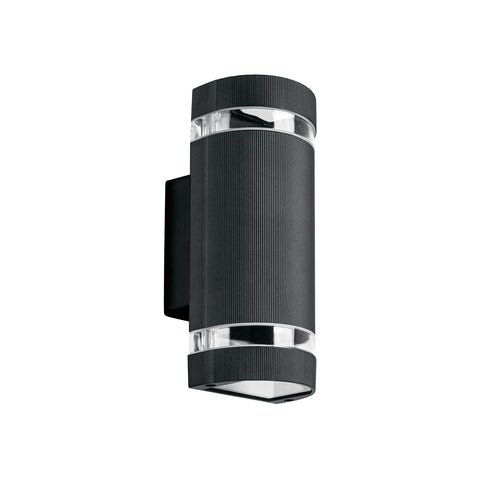 Arbotante exterior con 2 spots, lámparas no incluidas, negro | ARB-210S | 45408