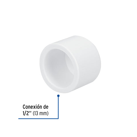 Tapón de PVC 1/2', FOSET | PVC-361 | 45423