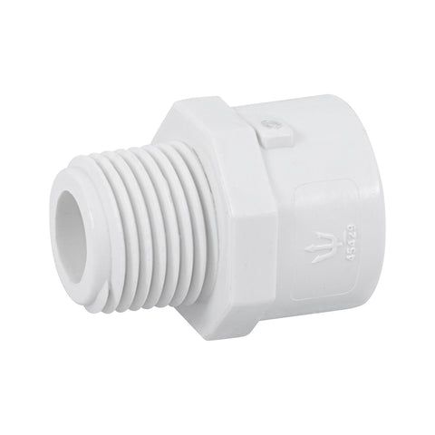 Adaptador macho de PVC de 1/2', FOSET | PVC-611 | 45429
