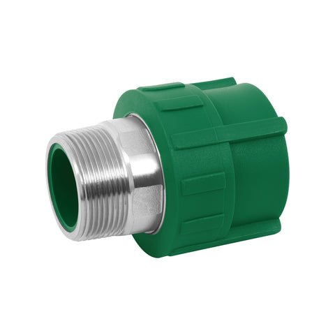 Adaptador PPR 1-1/2' macho con inserto metálico, FOSET | CV-615 | 45451