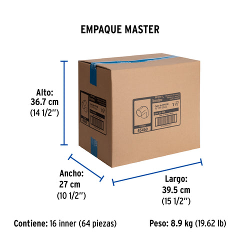 Codo 90° PPR, 1-1/2', FOSET | CV-565 | 45460