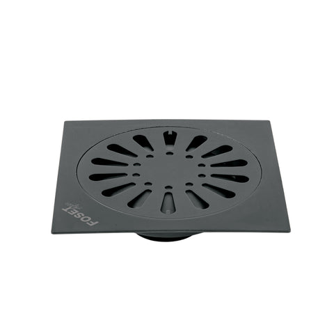 Resumidero cuadrado 6' x 6', acero inoxidable, negro, gota | RS-607M | 45474