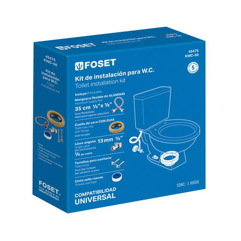 Kit de instalación para WC, FOSET | KWC-50 | 45475