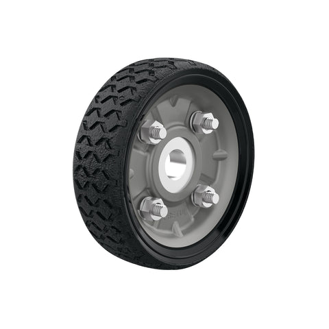 Rueda de hule sólido 4-1/2' para diablo, un balero, Pretul | RD-41 | 45476