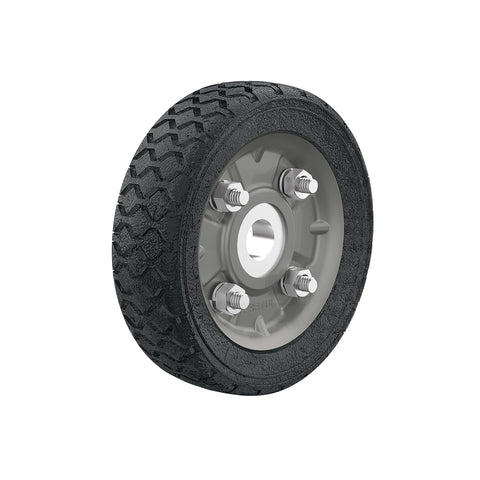 Rueda de hule sólido 5' para diablo, un balero, Pretul | RD-51 | 45478