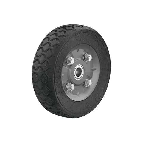 Rueda de hule sólido 7' para diablo, doble balero, Pretul | RD-72 | 45483