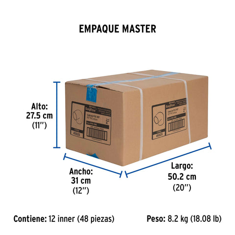 Codo 90° de PVC de 2', FOSET | PVC-566 | 45525