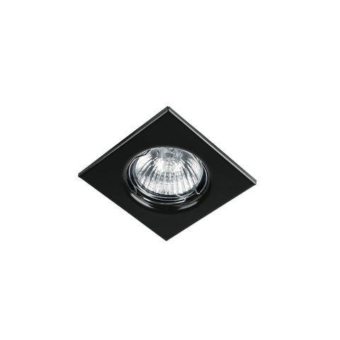 Luminario cuadrado negro spot fijo, lámpara no incluida | EMP-111S | 45567