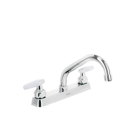 Mezcladora 8' fregadero cromo, cuello corto, cono, BASIC | F-317I | 45610