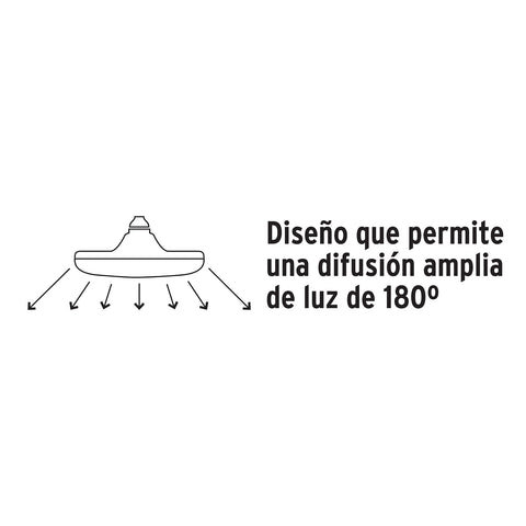 Lámpara LED tipo OVNI 12 W (equiv. 75 W), luz cálida, caja | LEDCI-75C | 45630