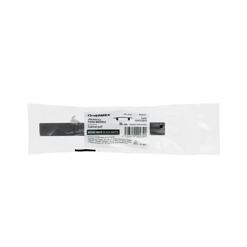 Jaladera de 96mm, línea Contempo, negro, HERMEX | JAL-0161 | 45641