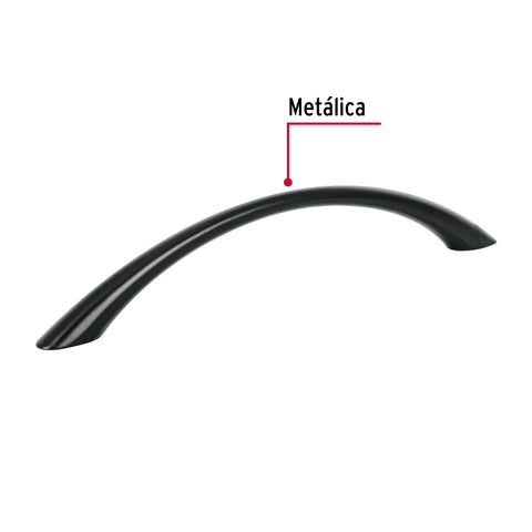 Jaladera de 128mm, línea Arco, negro, HERMEX | JAL-0262 | 45644