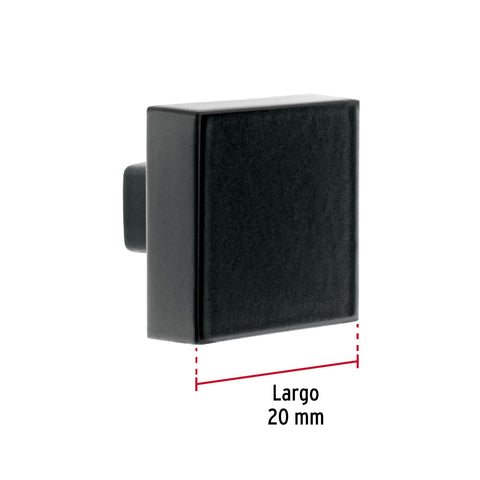 Perilla estilo 'Andamio' acabado negro, HERMEX | PER-096 | 45648