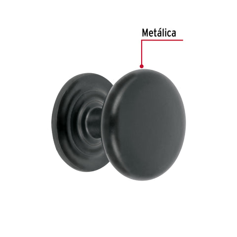 Perilla estilo 'Arco' acabado negro, HERMEX | PER-026 | 45651