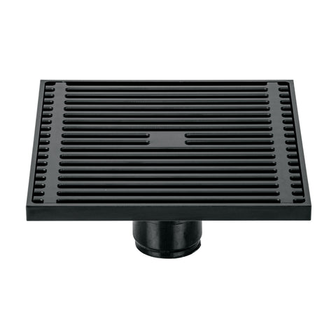 Resumidero cuadrado 6 x 6', latón, negro, FOSET RIVIERA | RS-802M | 45654