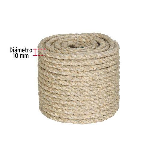 Piola de Sisal de 10 mm x 30 m natural, FIERO | PIO-1030S | 45660