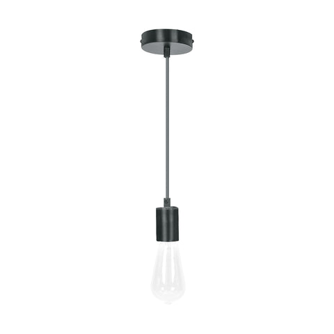 Socket colgante metálico, negro, VOLTECK | SOC-10NS | 45672