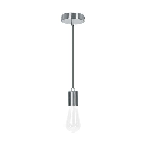Socket colgante metálico, satín, VOLTECK | SOC-10SS | 45674