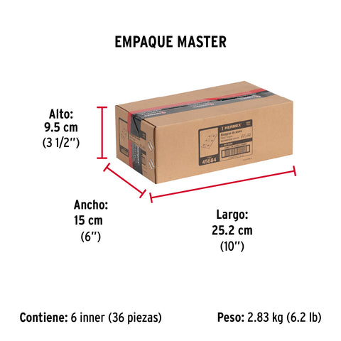 Bolsa con 2 bisagras rectangulares 2-1/2', acero pulido | BR-250B | 45684