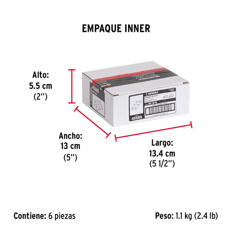 Bolsa con 2 bisagras rectangulares 3-1/2', acero latonado | BR-351B | 45689