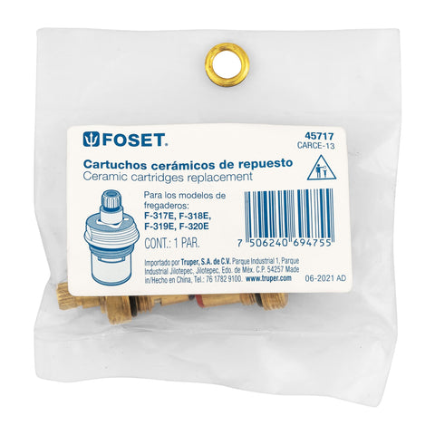Bolsa con 2 cartuchos cerámicos p/F-317E, 318E, 319E y 320E | CARCE-13 | 45717