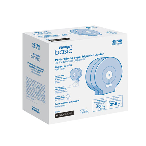 Portarollo junior de ABS, humo, FOSET BASIC | ABP-21H | 45739