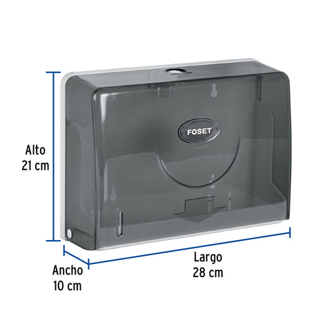Dispensador junior p/toallas de papel, humo, BASIC | ABP-31H | 45741
