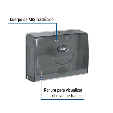 Dispensador junior p/toallas de papel, humo, BASIC | ABP-31H | 45741