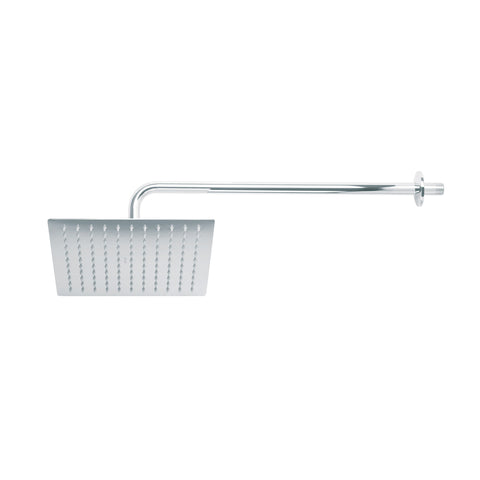 Regadera plato cuadrado 10' con brazo, cromo, FOSET RIVIERA | R-310 | 45773