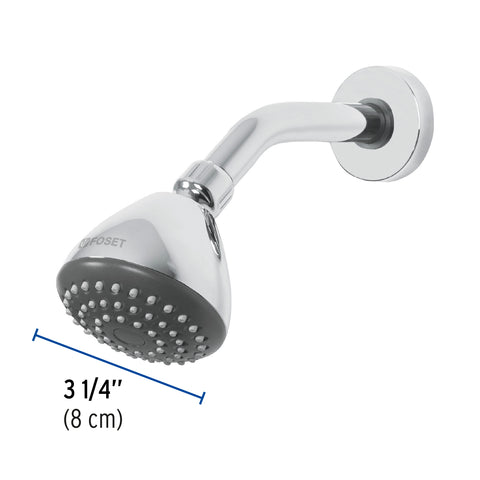 Regadera redonda 3-1/4', ABS,c/brazo y chapetón, cromo, AERO | R-201 | 45789