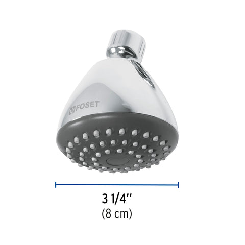 Regadera redonda 3-1/4', ABS, sin brazo, cromo, AERO | R-201S | 45790