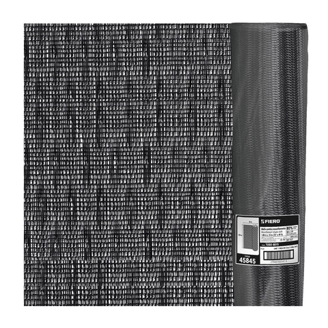 Rollo de malla sombra monofilamento 80%, 50m x 1.85m, negro | TOSO-8050 | 45845