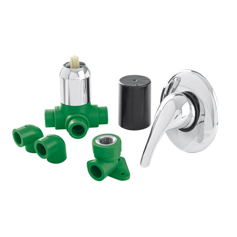 Kit de instalación p/regadera PPR 1/2' con monomando, FOSET | CV-KIT-M | 45860