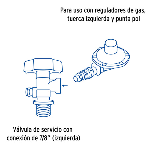 Cilindro portátil para gas LP, 30kg (66lb) FOSET | CILG-30 | 45891