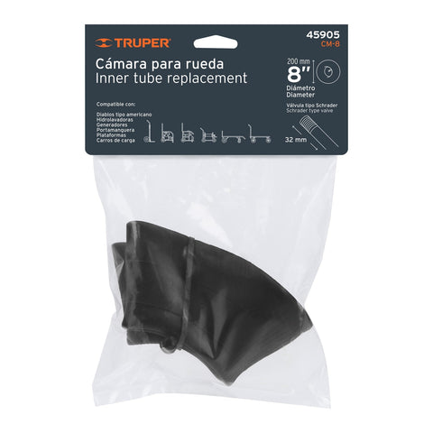 Cámara para rueda neumática de 8', Truper | CM-8 | 45905