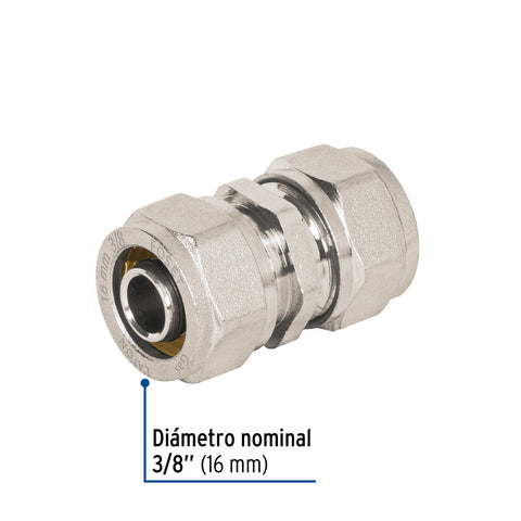 Cople de compresión para PEALPE, 3/8', FOSET | PPG-38CM | 45912